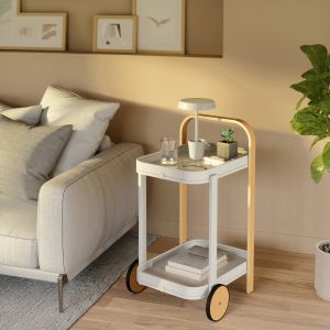 3 ideas for using a  serving cart at home