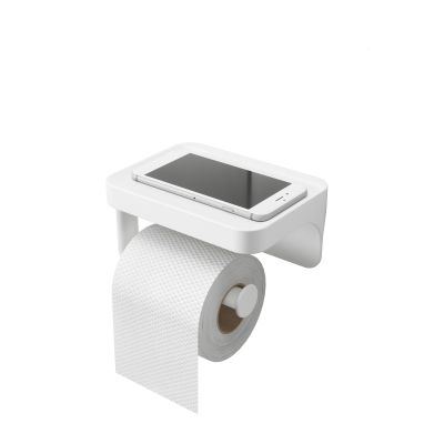 UMBRA FLEX SURE-LOCK TP Стойка за тоалетна хартия с рафт,бял