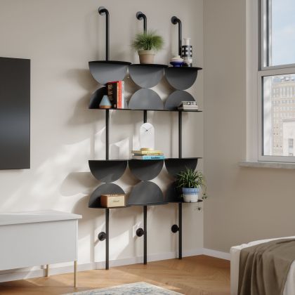 UMBRA SOLIS ADJUSTABLE SHELVES  BLACK