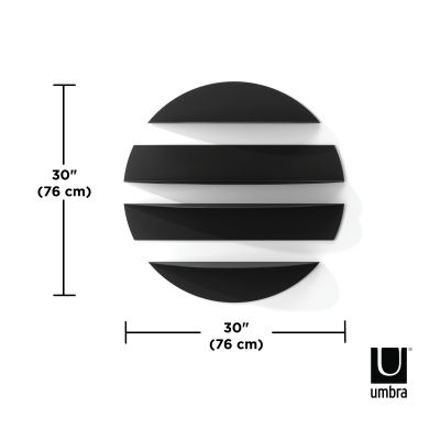 UMBRA SOLIS SHELVES 4PC BLACK