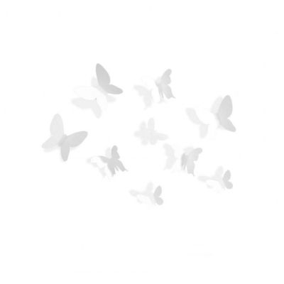 UMBRA MARIPOSA Стенна декорация пеперуди, бял