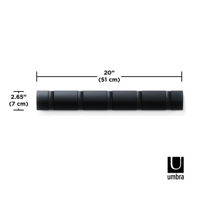 UMBRA Flip 5 Стенна закачалка, черен 