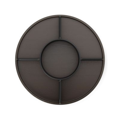 UMBRA BELLWOOD LAZY SUSAN DIVIDED BLK/WAL