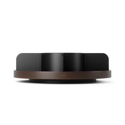 UMBRA BELLWOOD LAZY SUSAN DIVIDED BLK/WAL