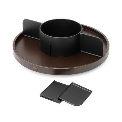 UMBRA BELLWOOD LAZY SUSAN DIVIDED BLK/WAL