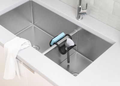 UMBRA SLING SINK Двоен органайзер за мивка,черен