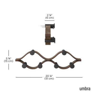 UMBRA MONTAGE 6 HOOK BLK/WAL