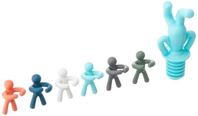 UMBRA DRINKING BUDDY  Тапа за бутилка + маркери