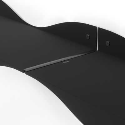UMBRA SURF Метални рафтове сет 2бр, черен