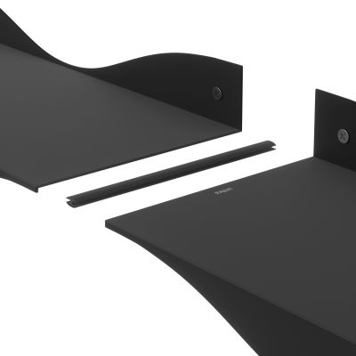 UMBRA SURF Метални рафтове сет 2бр, черен
