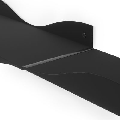 UMBRA SURF Метални рафтове сет 2бр, черен