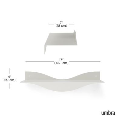 UMBRA SURF Метални рафтове сет 2бр, пясъчен