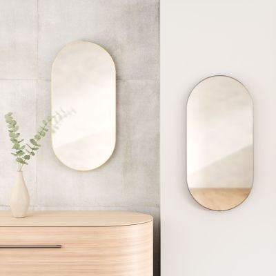 овално стенно огледало