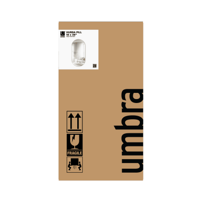 UMBRA HUBBA Овално огледало 45x91см.,златен